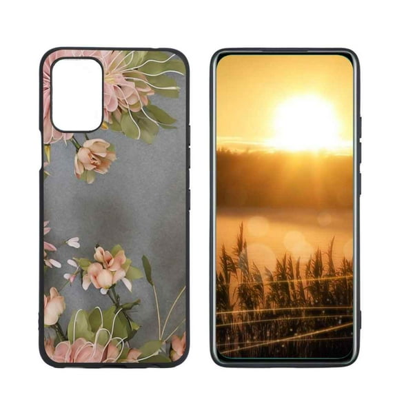 Flowers-Stand-Cover-for Phone Case, Degined for LG K42 Case Men Women, Flexible Silicone Shockproof Case for LG K42