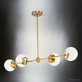thumbnail image 4 of Luxury Minimalist Chandelier, Brushed Bronze, UHP4451, 4 of 5
