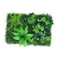 thumbnail image 2 of Panel de pared de plantas artificiales Soledad telón de fondo verde falso decoración de fiestas Estilo B, 2 of 10