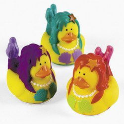 Mermaid Spa or Hot Tub Rubber Toy Duck Essentials Bath 