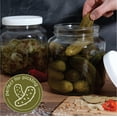 thumbnail image 2 of Kitchentoolz Clear Glass Airtight Food Storage Jar (6 Count), 2 of 3