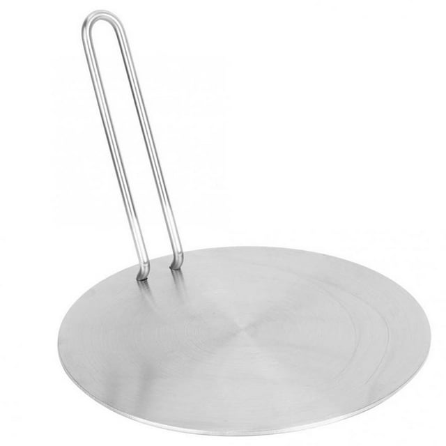 Heat Diffuser For Glass Cooktop, Stainless Steel Induction Adapter With Removable Handle, 24Cm, Even Heat Distribution And Cost Saving Solution For Your Kitchen
