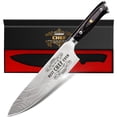 thumbnail image 1 of Cuchillo de cocina Funistree de acero inoxidable alemán con alto contenido de carbono de 20 cm, 1 of 7