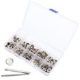 thumbnail image 1 of Bouton-pression, 123 Pcs Kit de Boutons-Pression en Cuir Métal Fabriqué avec Expertise, 1 of 12