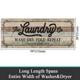 thumbnail image 2 of Findosom 20"x60" Farmhouse Laundry Room Runner Rug,Non Slip Heavy Duty Rubber Backing Washable Runner Rugs for Kitchen Floor Laundry Room Bathroom Hallway Entryway Area Rugs,Wood, 2 of 5