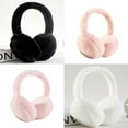thumbnail image 4 of GENEMA Women Men Winter Warm Cute Faux Furry Earmuffs Headband Outdoor Windproof Solid Color Foldable Fluffy Ear Covers Warmers Hair Hoop, 4 of 18