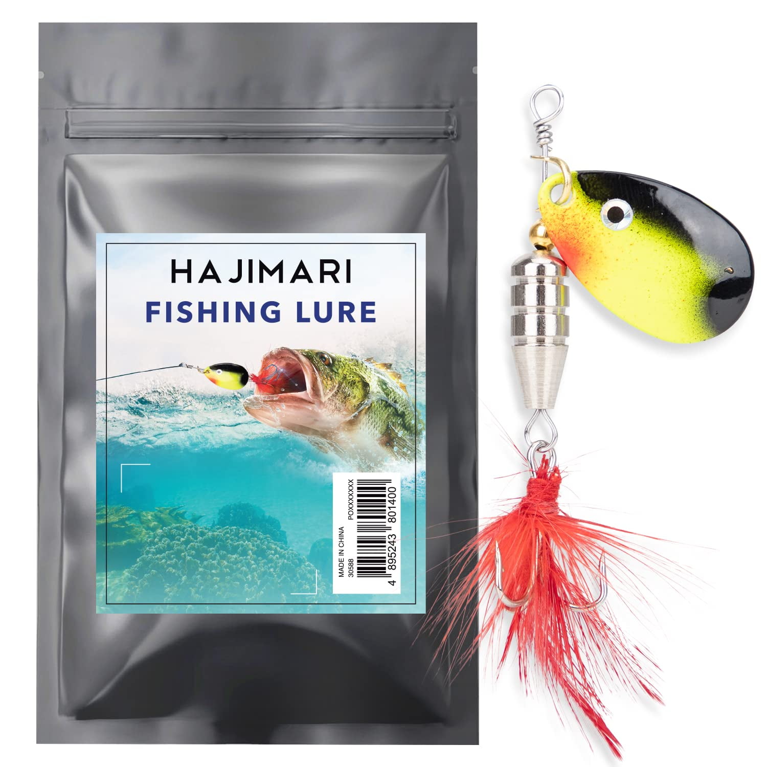 Hajimari Fishing Lures - Realistic Metal and Plastic Spinner Bait