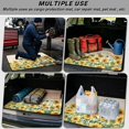 thumbnail image 3 of Uourmeti All Weather Trunk Protector Mat 29" x 39", Sunflower Pattern Print Stylish Dog Cargo Protector Dust-proof Cargo Mat for Vehicle Interior, 3 of 7
