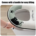 thumbnail image 4 of Steadline Black Cat Themed Toilet Seat Cover,Adorable Plush Bathroom Accessory With Waterproof Backing,Hygienic Handle For Easy Installation And Removal,Cozy Home Decor Gift, 4 of 7