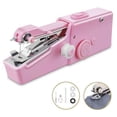 thumbnail image 1 of Portable Sewing Machine Handheld,Mini Cordless Electric Sewing Machine, Quick Handy Stitch for Fabric Clothing Kids Cloth Pet Clothes PINK, 1 of 5