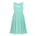 thumbnail image 2 of YiZYiF Girls Halter Pageant Ball Gown Chiffon Juniors Wedding Party Bridesmaid Dress, 2 of 7