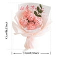thumbnail image 3 of Ramo De 3 Claveles Hecho A Mano Con Flores De Ganchillo, Para Un Hogar Atemporal Y Un Día Feliz, 3 of 8