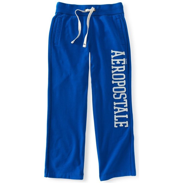 Aeropostale - Pantalones de chándal casuales para hombre, ajuste clásico, azul, extragrande