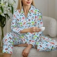 thumbnail image 6 of Sikiie Cartoon Animals Women's Long-Sleeve Shirt and Full-Length Bottom Pajama Set (s-xxl)-Large, 6 of 7