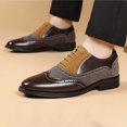 thumbnail image 5 of Men's Summer Casual Solid Color Leather Shoes Soft Sole Business Formal Footwear Khaki,38, 5 of 9