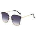 thumbnail image 2 of Siminsem Fashion Round Polarized Gradient Sunglasses for Men Women Under $8 UV400 Double Bridge Frame Anti Slip Rubber Temples Great for Travel Shopping Outdoors, 2 of 5