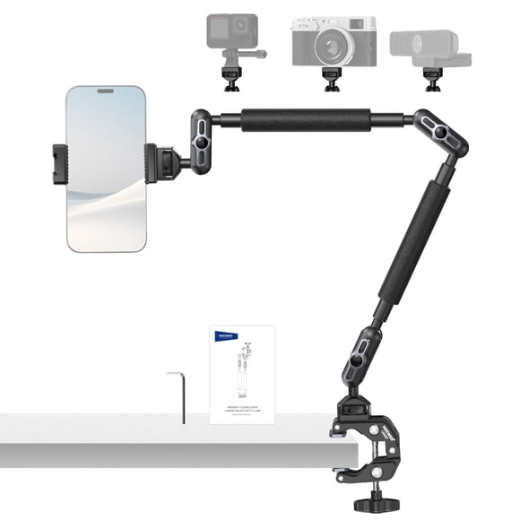 Soporte de cámara NEEWER 22 Magic Arm con abrazadera de escritorio en C para ARRI