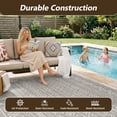 thumbnail image 5 of SIXHOME Outdoor Rugs 8'x10' Patio Rug Boho Geometric Indoor Outdoor Rugs Polypropylene Washable Non Shedding, Easy Clean, Waterproof, Durable Outdoor Carpet for Porch Balcony Deck Neutral Gray, 5 of 8