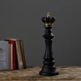 thumbnail image 4 of Resin Chess Pieces, Knight Statues Figures Chess Game Figurine Pieces International Chess Game Accessories for home and desk TV Cabinet - King 13x13x40.5cm, 4 of 8