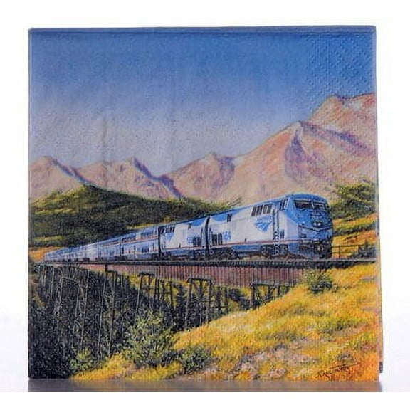 Amtrak Train Party Luncheon Napkins (16 ct)
