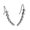 Sliver, variant on Weloille 1Pair Rhinestone Crystal Earrings Ear Hook Jewelry Sliver