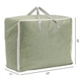 thumbnail image 2 of Unique Bargains 1 Pack Clothes Storage Bags Moving Bags Green 23*11*18in, 2 of 7
