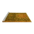 thumbnail image 2 of Ahgly Company Machine Washable Indoor Rectangle Medallion Yellow Traditional Area Rugs, 4' x 6', 2 of 4