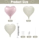 thumbnail image 2 of Globos GRESATEK en forma de corazón rosa y blanco, 18 pulgadas, 10 unidades, 2 of 8