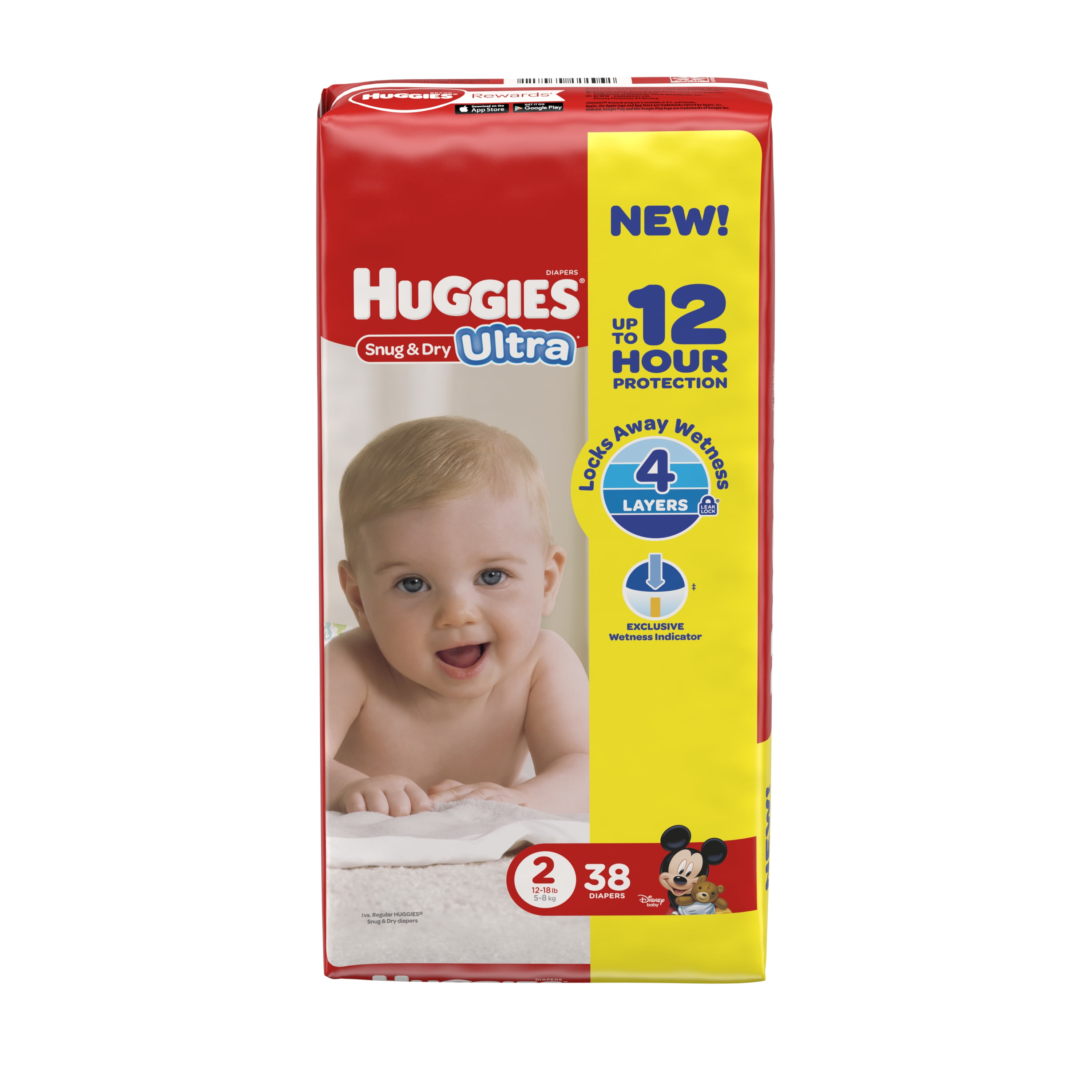 HUGGIES Snug \u0026 Dry Ultra Diapers, Size 