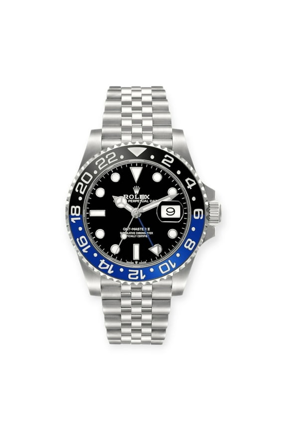 Pre-Owned Rolex GMT-Master II 126710BLNR 40MM Black Dial With Stainless Steel Jubilee Bracelet