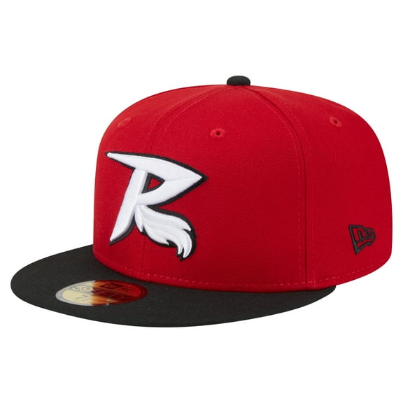 Men's-New Era Red/Black Richmond Flying Squirrels Authentic Collection 59FIFTY Fitted Hat