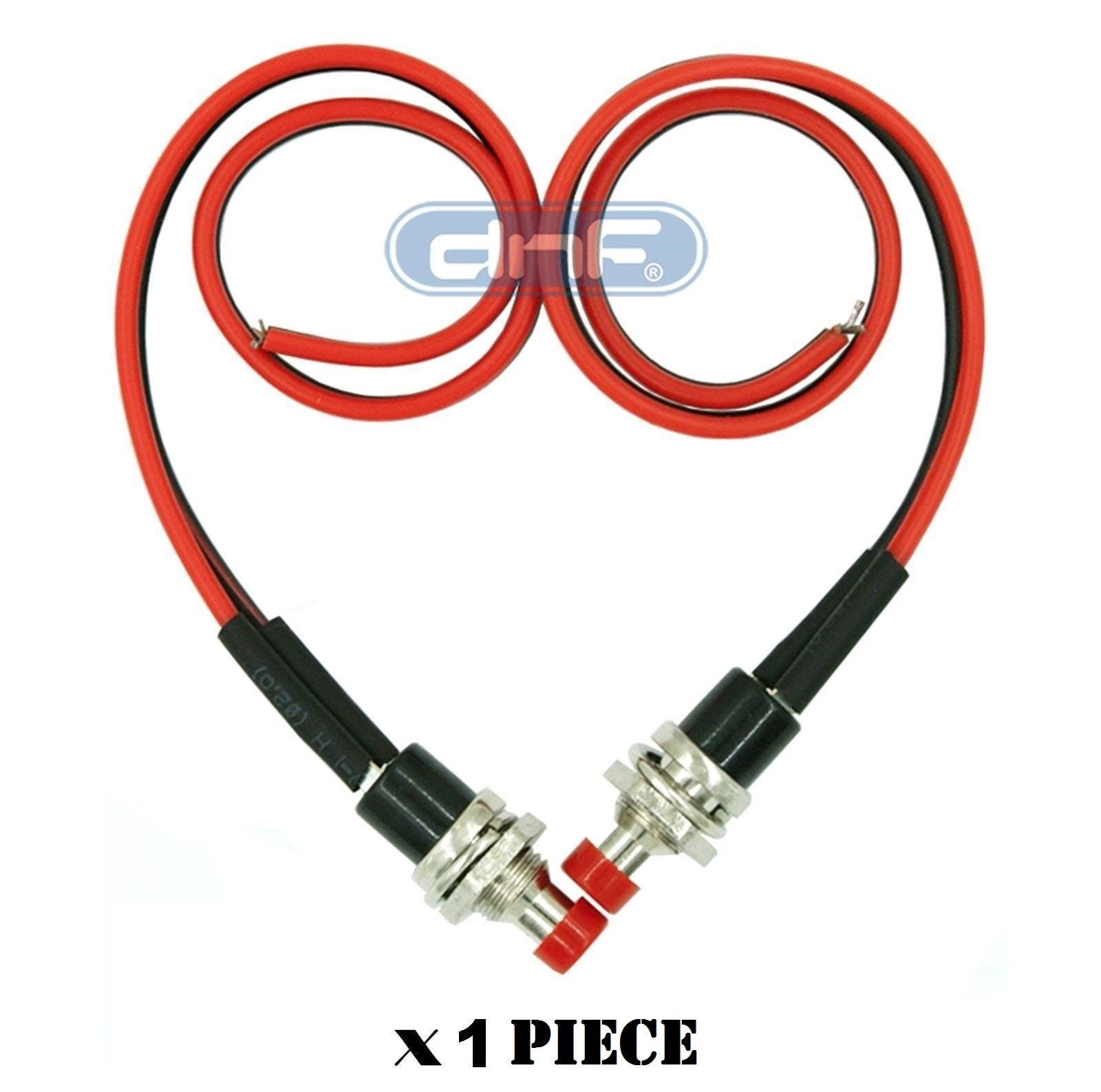 1 Pieces Mini Push Button Pre-Wired Momentary N/O OFF-ON Switch Plug ...