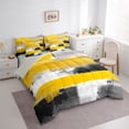 thumbnail image 3 of Manfei Boys Girls Oil Painting Twin Bedding Sets 7-Piece,Abstract Artwork Bedding Comforter Set Microfiber,Graffiti Splash Breathable Sheet Sets,Microfiber Bedroom Decor,Reversible, 3 of 8