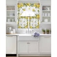 thumbnail image 4 of Farmhouse Lemon Kitchen Curtains Sets 36 Inch Length with Valance, Summer Fruit Botanical Floral Swag Valances and Tiers Curtain Set Drapes Swag Curtains for Living Room, Bathroom, Bedroom, Cafe, 4 of 6