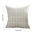 thumbnail image 3 of Funda de almohada geométrica verde | Estuche de cojín decorativo con patrón de laberinto | 18x18 pulgadas | Poliéster bordado | Cremallera oculta | Decoración del hogar de primavera | Uso en, 3 of 6