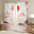 thumbnail image 2 of Manfei Japanese Mount Fuji Black Out Curtains, Pink Blossoms Flower Curtains Pack of 2 (42x63 Each), Teens Kids Girls Boys Bedroom Curtains, Window Curtains Bedroom Decor, 2 of 6