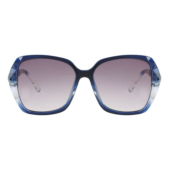 Piranha Eyewear Laguna Chunky Crystal Blue Sunglasses for Women - Oversize