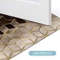 thumbnail image 5 of Bath Mat Rug Super Absorbent Quick Dry Thin Bathroom Rugs Fit Under Door Non Slip Rubber Backed Bathroom Floor Mat for in Front of Bathtub Sink Shower (20"x32", Brown Cubes), 5 of 6
