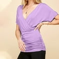 thumbnail image 5 of Giftesty Womens T Shirts Short Sleeve Shirts V-Neck Tops Summer Casual Lightweight Clothes, 5 of 5