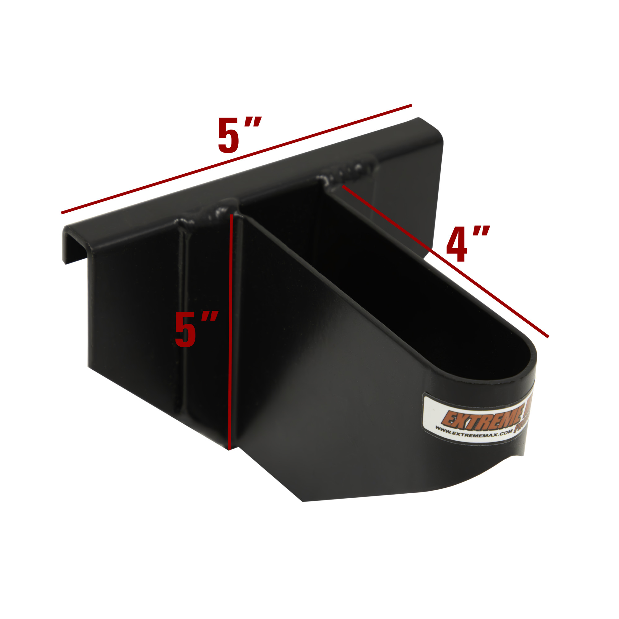 Extreme Max 5001.6709 Universal Aluminum T-Handle Tool Holder with Tool Box Mount for Enclosed Race Trailer, Shop, Garage, Storage - Black