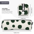 thumbnail image 3 of Honeii Abstract Green Polka Dot Pattern Pencil Case, Pencil Pouch, Pencil Case Small, Pencil Pouch Aesthetic, PVC Pencil Pouch, Pencil Bag, Makeup Pouch, 3 of 7
