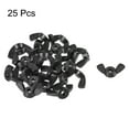 thumbnail image 3 of Uxcell Wing Nuts Nylon Butterfly Nut Hand Twist Tighten Fasteners Black M3, 3 of 5
