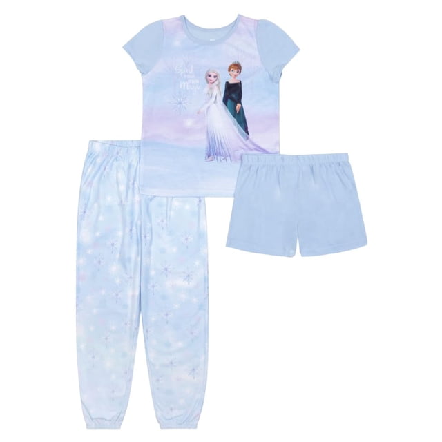 Set de pijama Disney Frozen de 3 piezas, holgado, para niñas de 2 años