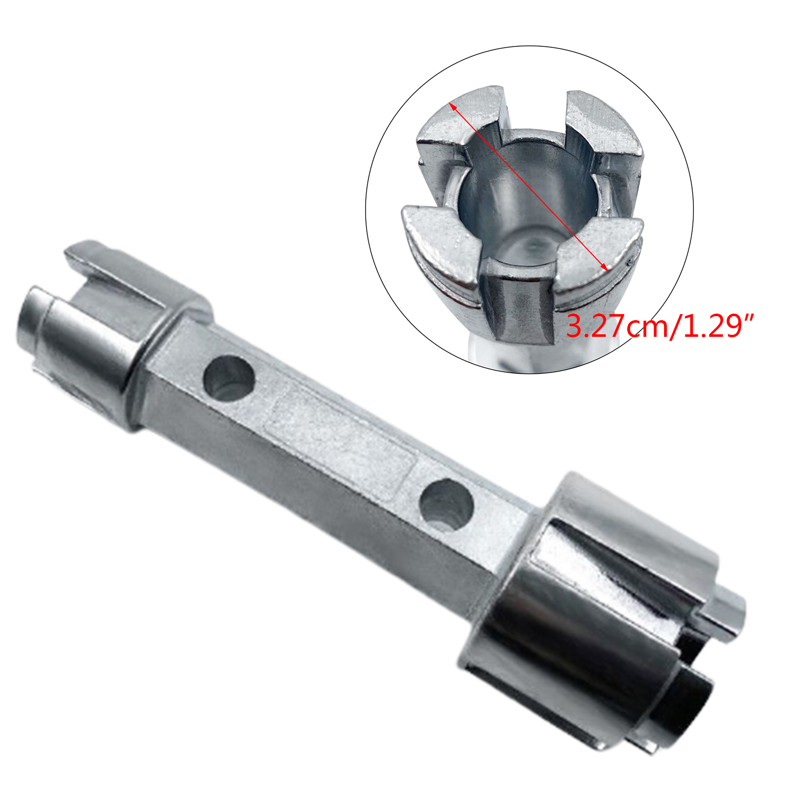 Portable Tub Drain Remover Wrench Metal Alloy Tub Dual Ended Drain Wrench - image 5 of 5