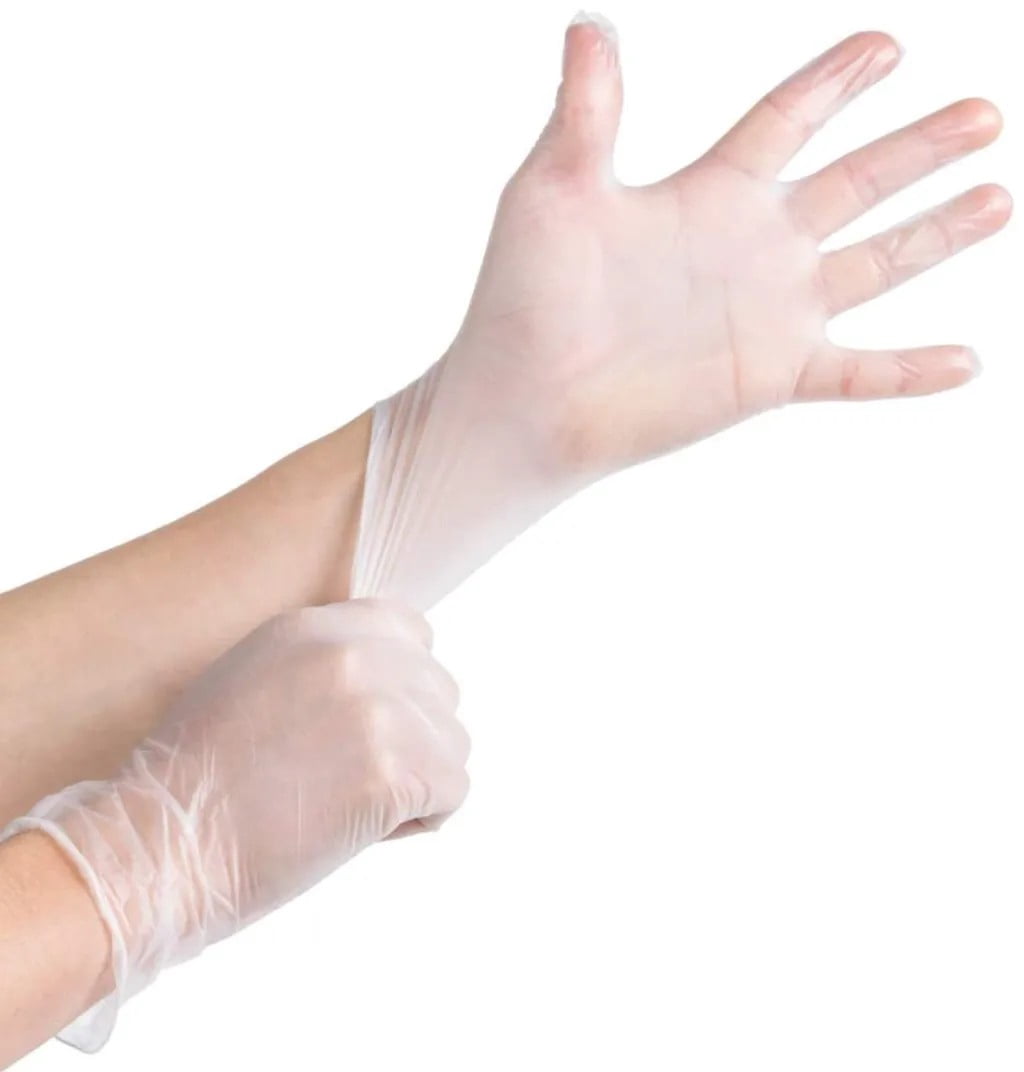 Hyper Tough Vinyl Disposable Gloves, 50-Pack