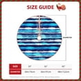 thumbnail image 2 of Sikiie Ice Blue Stripes Christmas Tree Skirt, Christmas Tree Decorations, Christmas Decor, Tree Mat Decoration(30-48IN)-30", 2 of 6