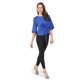 thumbnail image 1 of BLUSA COLOR AZUL CON MOÑO AL FRENTE Mundo Terra 21528, 1 of 2