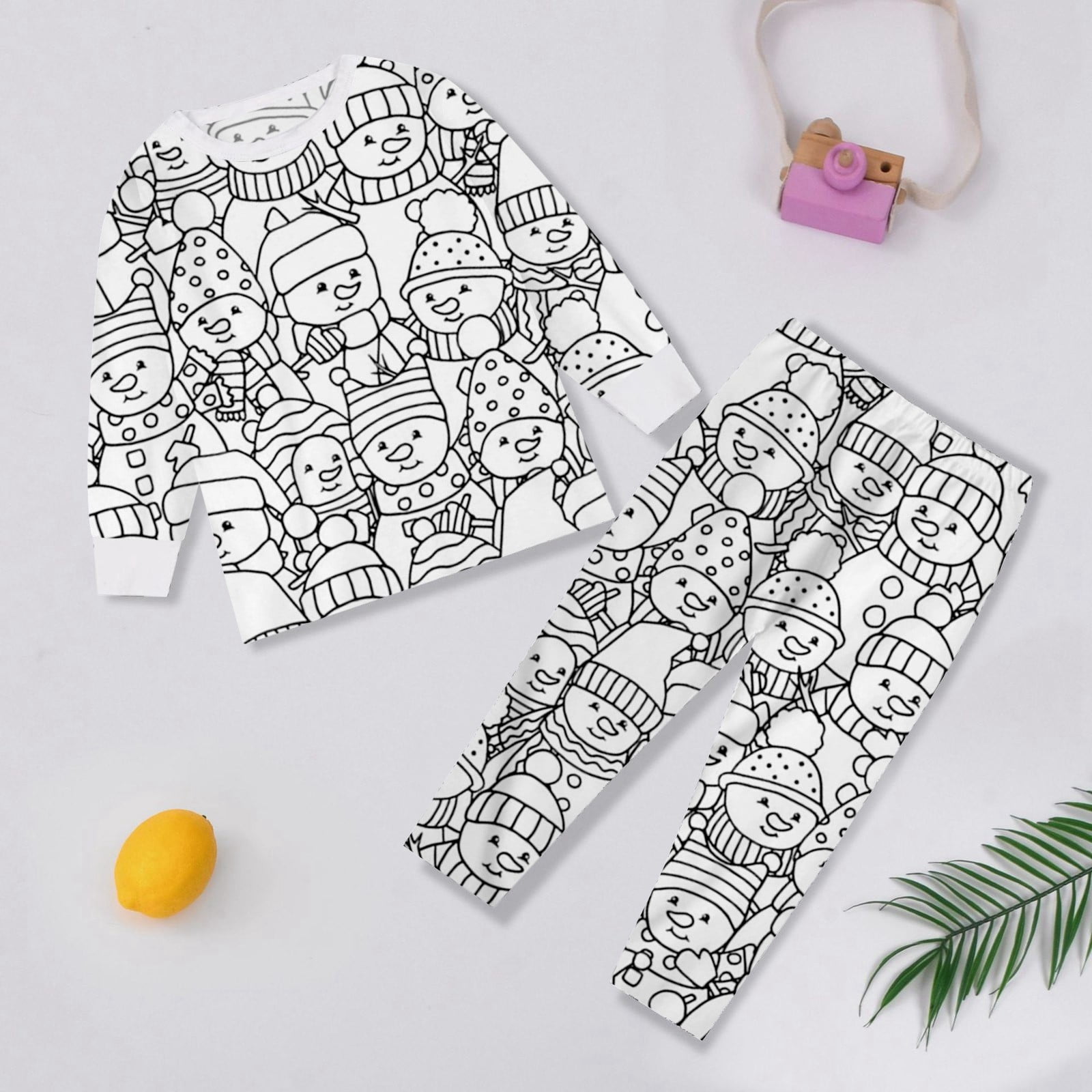 Dsscvnef Pyjamas De Coloriage Pour Enfants Garçons Filles Pyjamas Pour Tout-Petits 7-8 Ans Pyjamas D'Été Pour Enfants Vêtements Pour Filles