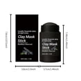 thumbnail image 3 of Bamboo Charcoal Mud Mask Stick Deep Cleansing Purifying Mask Rotate Design Easy Apply Remove Oil Impurities Blackheads Minimize Pores Control Oil Refresh Skin 30G, 3 of 7