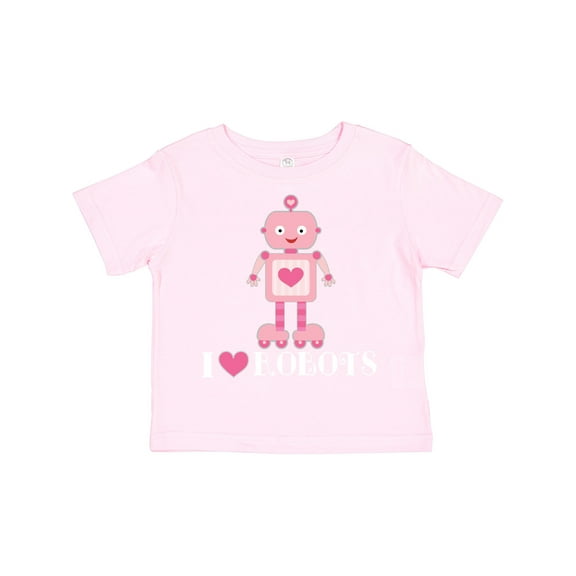 Inktastic Robotics I Love Robots Girls Girls Toddler T-Shirt